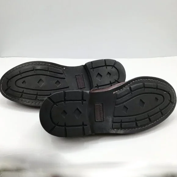 Vintage Men's 11 Toulon Amazonas Burgundy Shoes Monk Strap Leather Punk Gothic - Picture 12 of 13